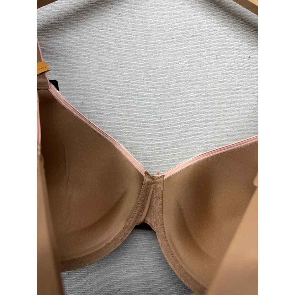 Bali One Smooth U Lift Underwire‎ Bra 34DD Tan DF0082 Convertible Straps NWT
